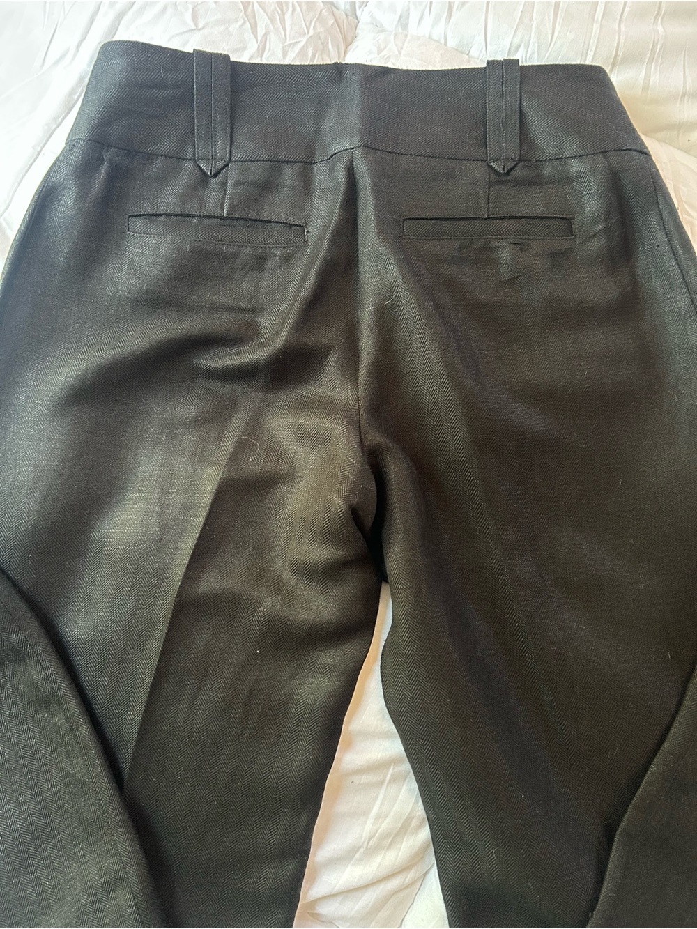 White House Black Market Black Tailored Wide leg Dress Trousers - Picture 6 of 13